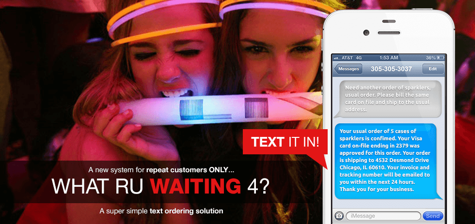 text ordering solution